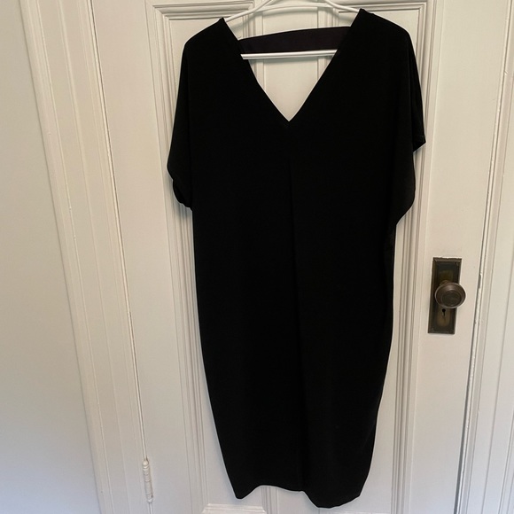Black drapey oversized slouchy fit RACHEL Rachel Roy dress - Picture 2 of 4